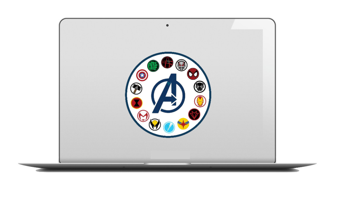 Avengers – Comic Book Logos – 4" Vinyl Decal/Sticker Car Window Cooler Laptop