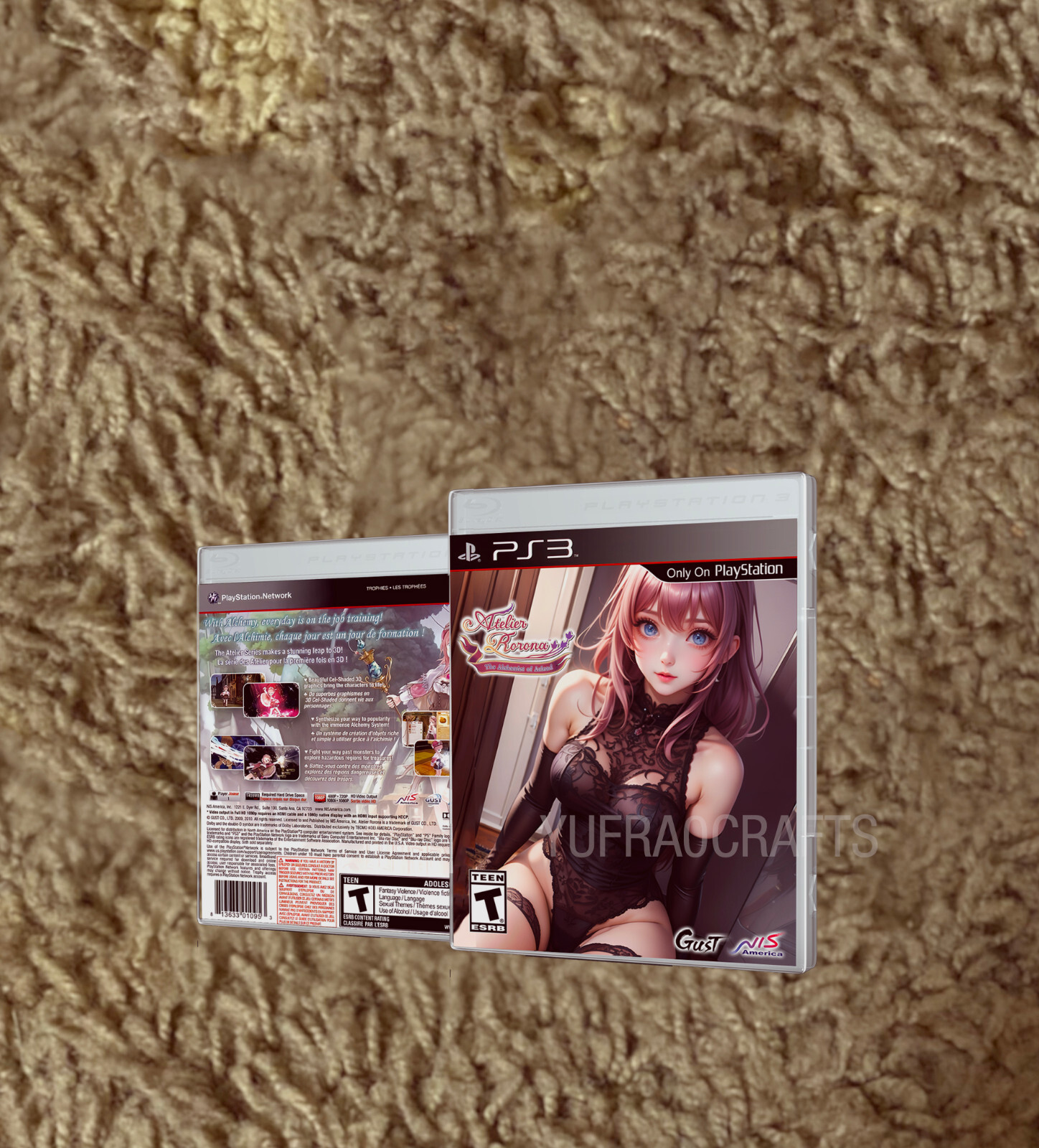 Atelier Series PSVITA CUSTOM COVER ONLY NO GAME NO CASE