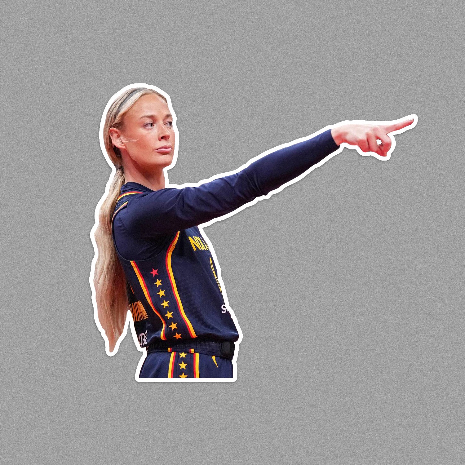 Sophie Cunningham Indiana Fever Basketball Decal Sticker Glossy Waterproof Vinyl