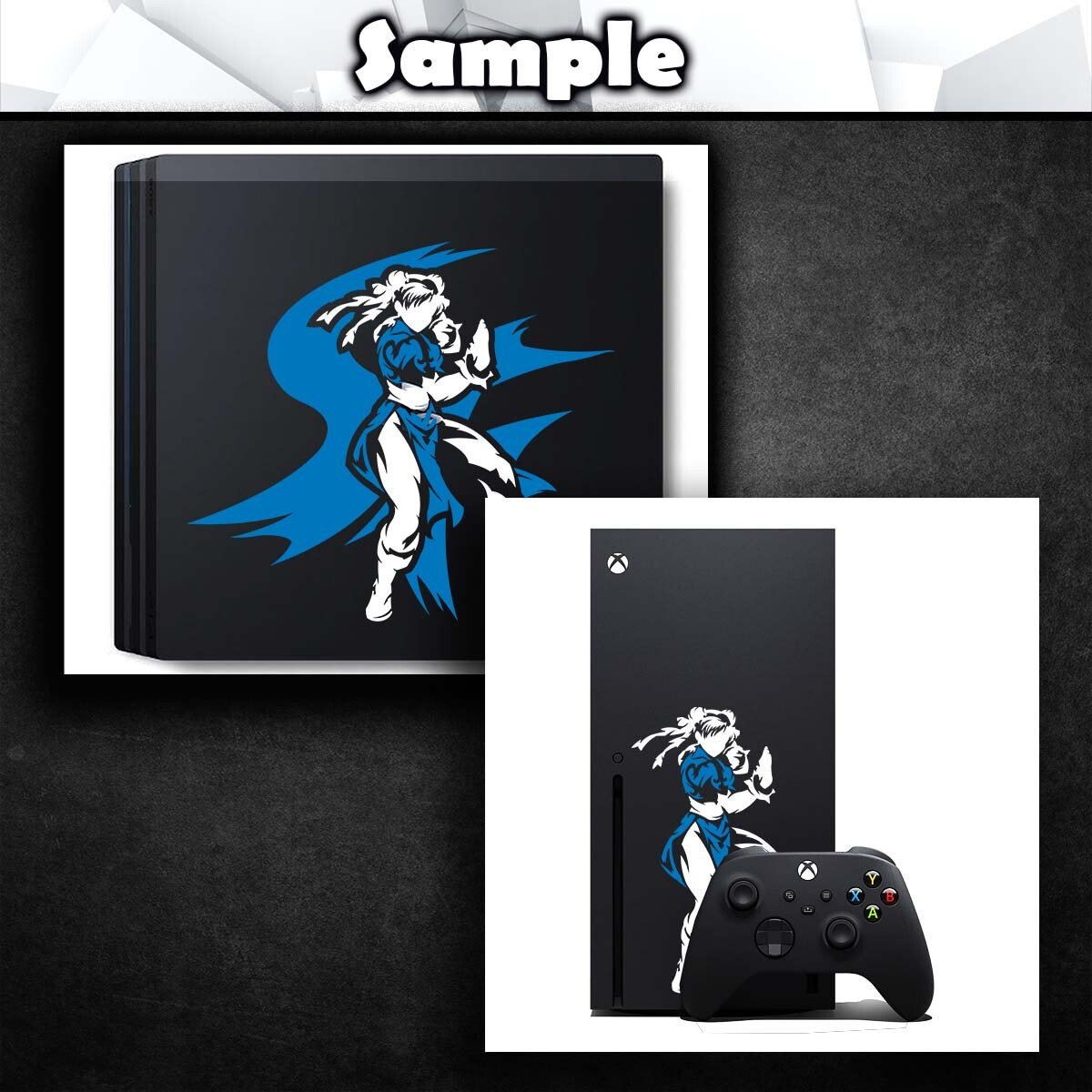 Chun-Li Street Fighter Vinyl Decal Sticker (VideoGame Car Laptop PC Tower Decor)