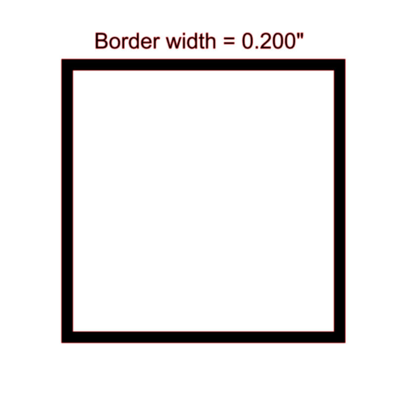 Square Outline Sticker PICK SIZE COLOR Vinyl Decal Box Shape Wall Window Bumper