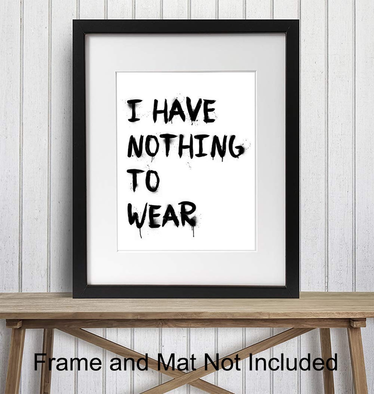Fashion Art Print Typography – Funny Typography Wall Art Poster – Chic Modern…