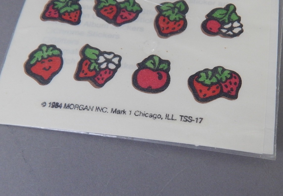 8 Packs NEW 1984 Vintage Mark Morgan Skin Tattoos Scratch Sniff Stickers animals