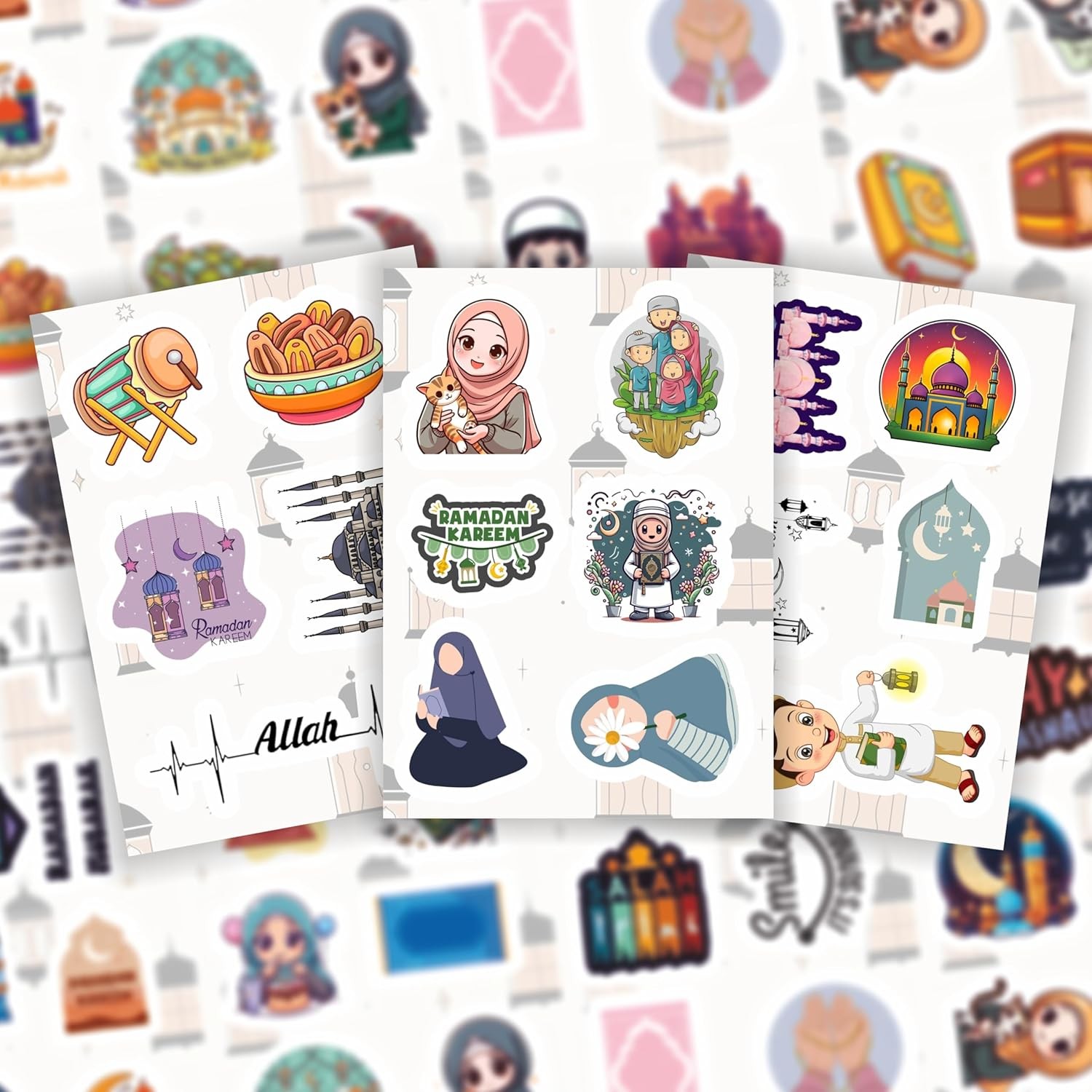 BulbaCraft Islamic Stickers for Ki_ds, Muslim Stickers for Water Bottle and Lapt