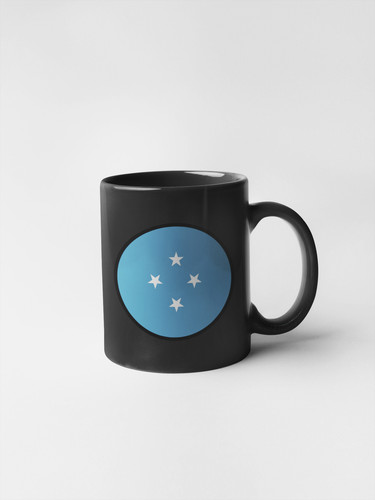 Micronesia Flag Circle Sticker Decal