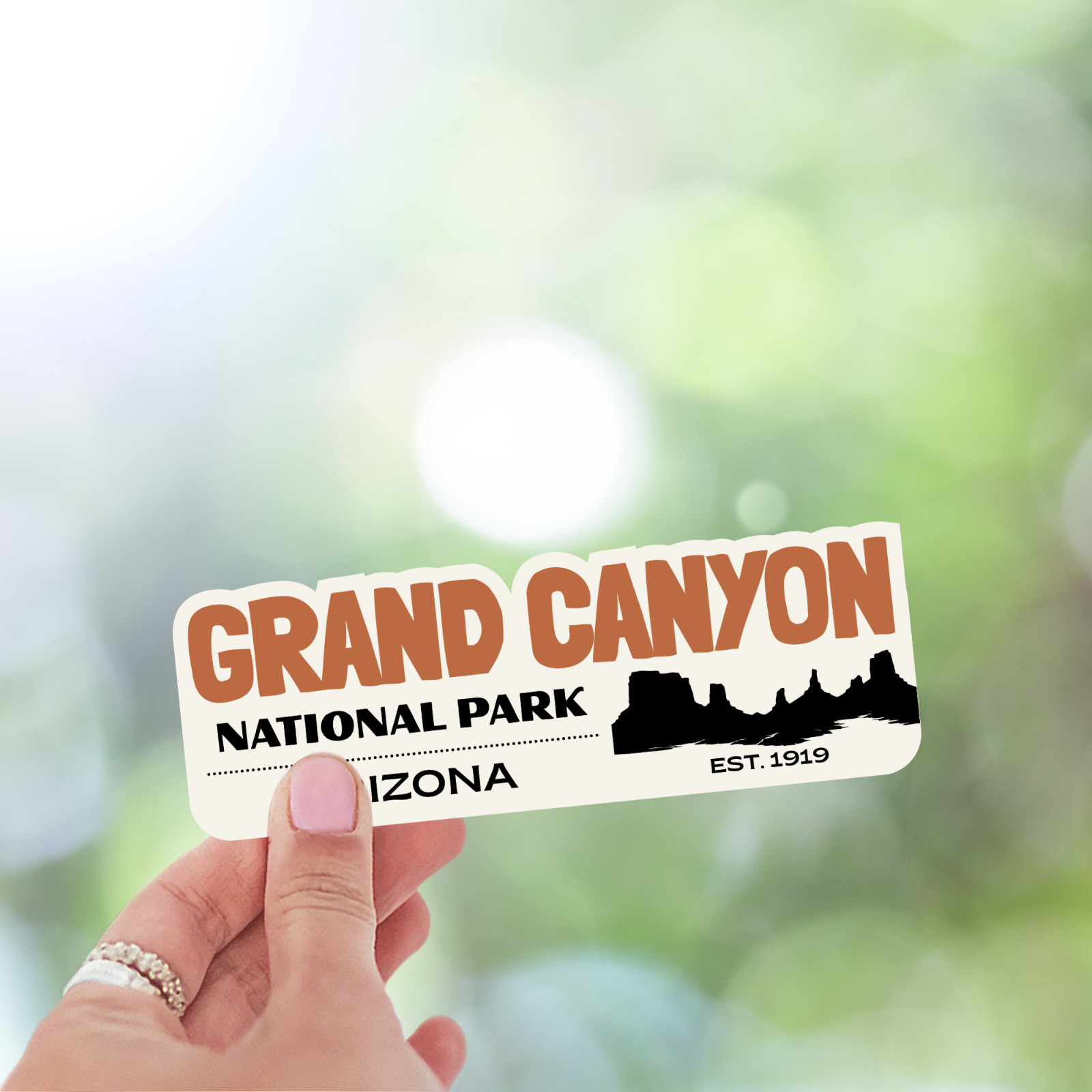 Grand Canyon National Park Sticker Retro Arizona Travel Vinyl Decal