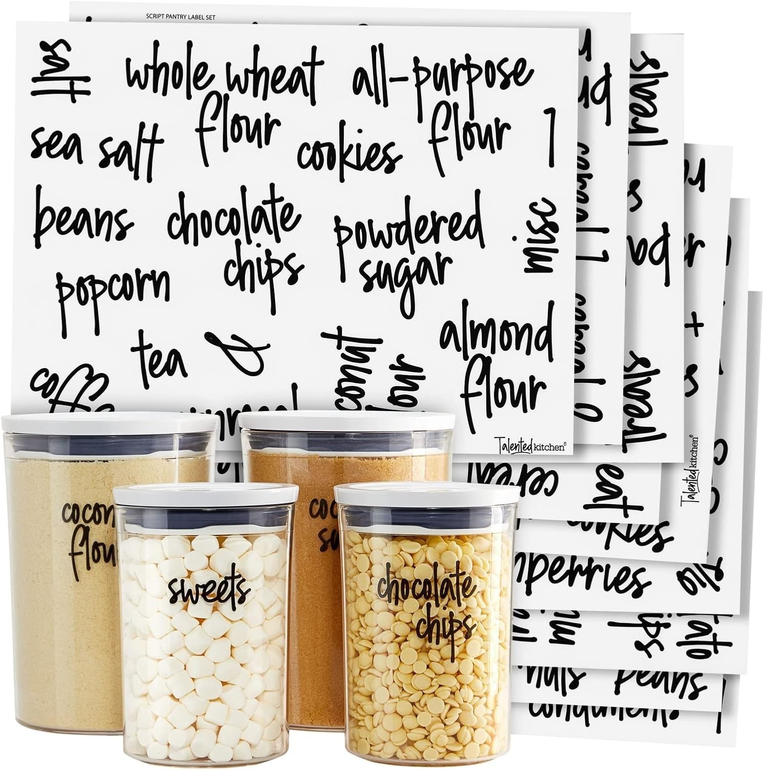 Water-Resistant Vinyl Jar Labels – Kitchen Organization