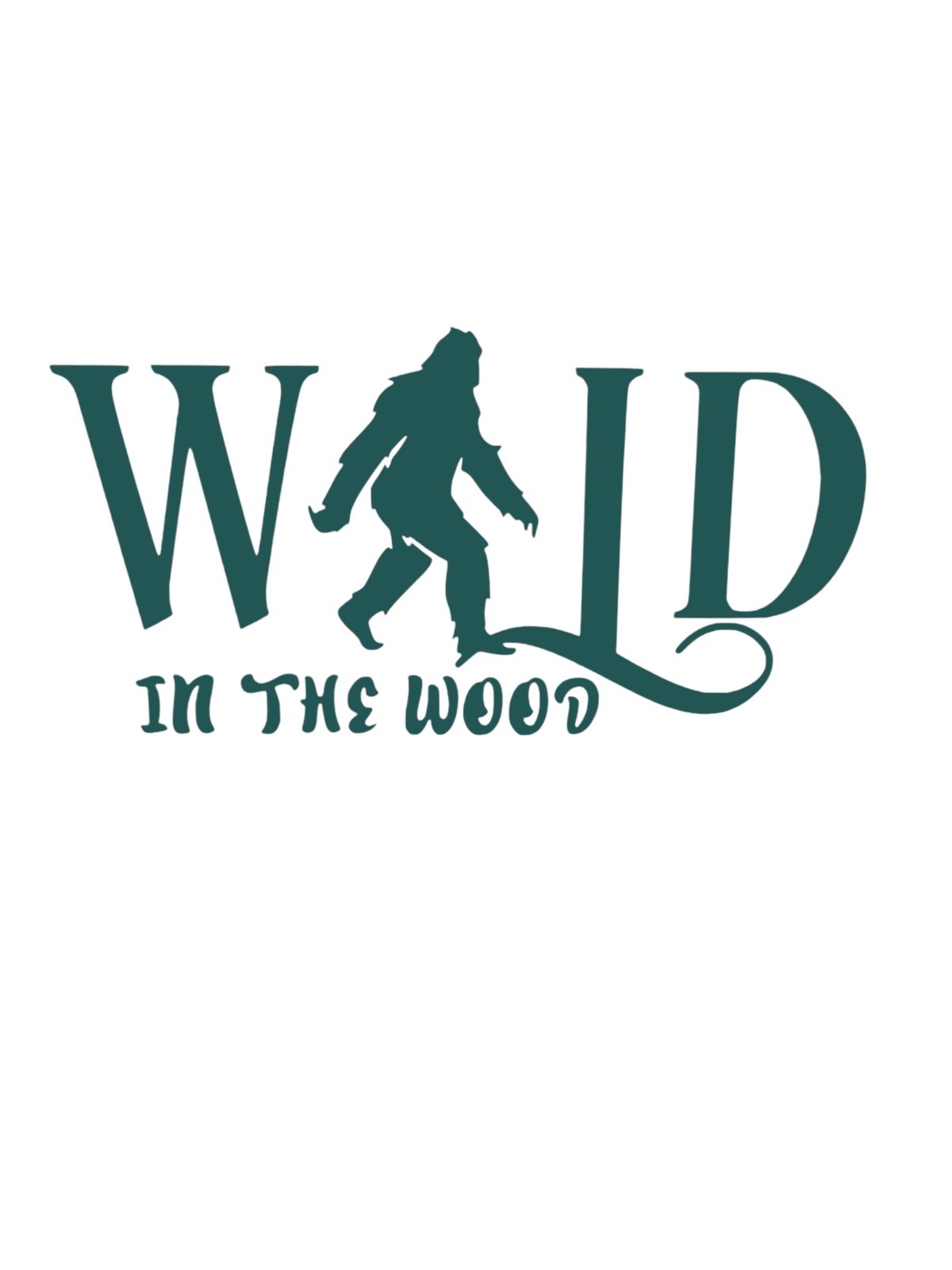 Wild In the Wood Bigfoot vinyl decal for cars trucks most smooth surfaces