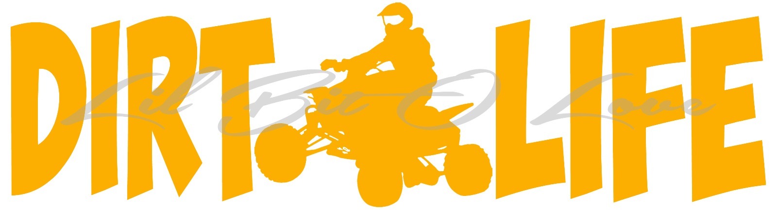 DIRT LIFE QUAD ATV 4 WHEELER RACING VINYL DECAL FREE STYLE VEHICLE CAR STICKER