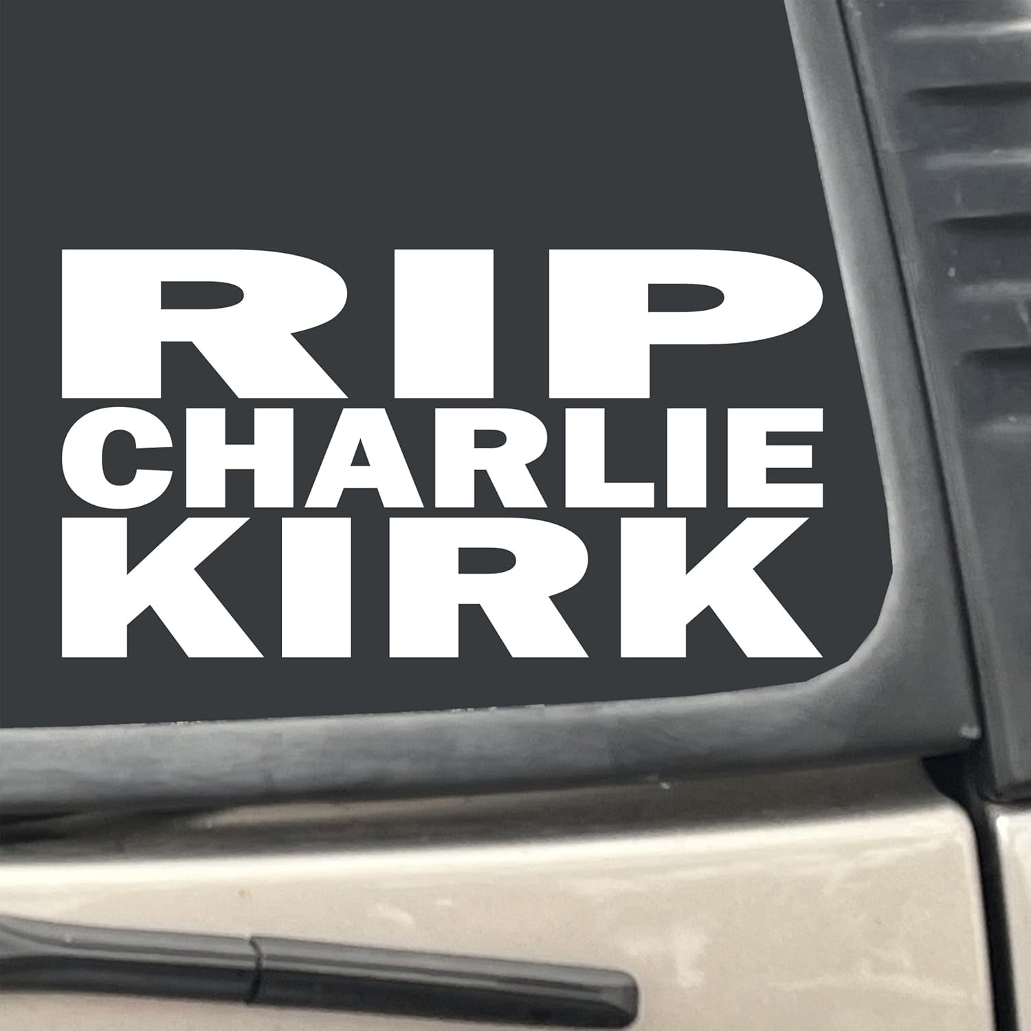 CHARLIE KIRK RIP Vinyl Die Cut Car Decal Sticker – FREE SHIP!!!