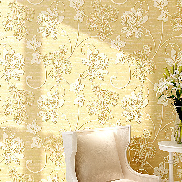 5M Wallpaper Self-adhesive Wall Sticker Decor Embossed Textured Floral Home Arts
