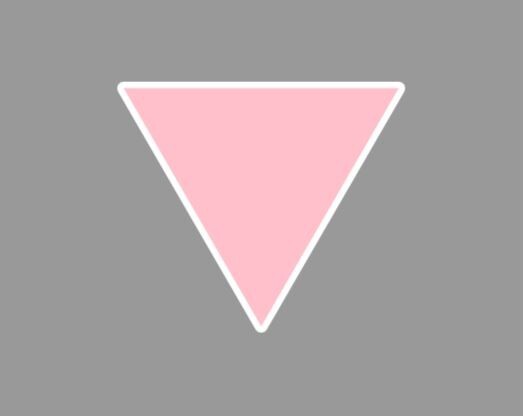 Pink Triangle Lesbian Pride Fridge Magnet