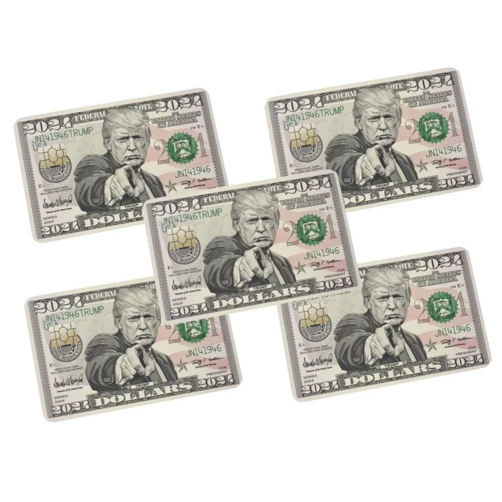 10 Packs Donald Trump 2024 Bill Credit Card Sticker, Debit Card Skin Cover
