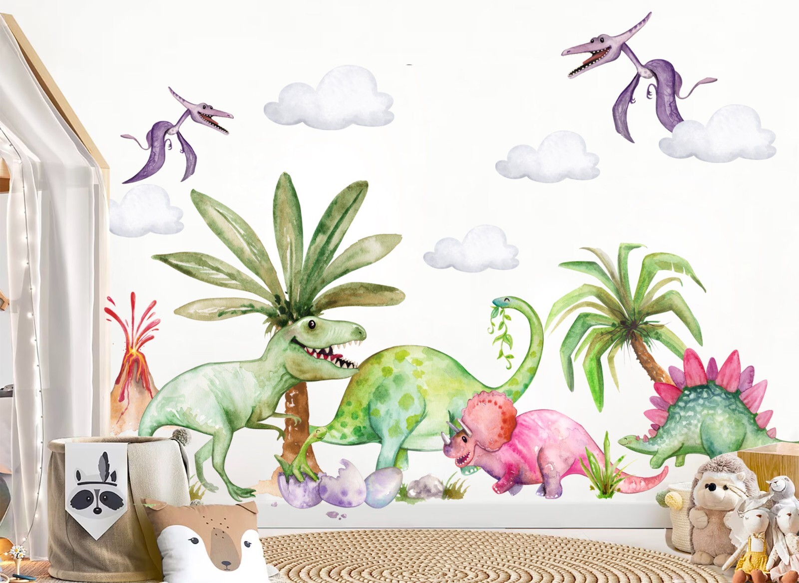 Jurassic Park Prehistory Tyrannosaurus rex Dinosaurs Wall Decal Stickers