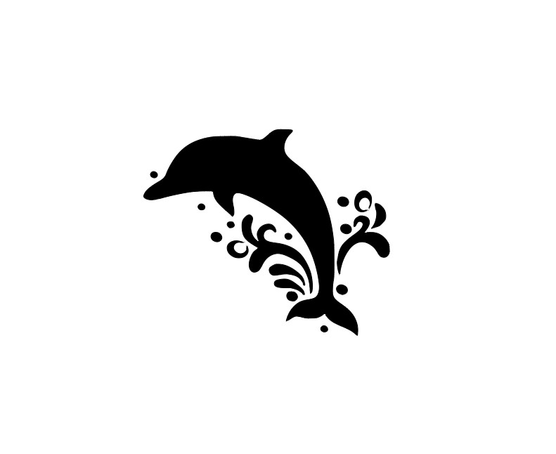 Dolphin Vinyl Decal Sticker -Multiple Colors & Sizes- FREE SHIPPING