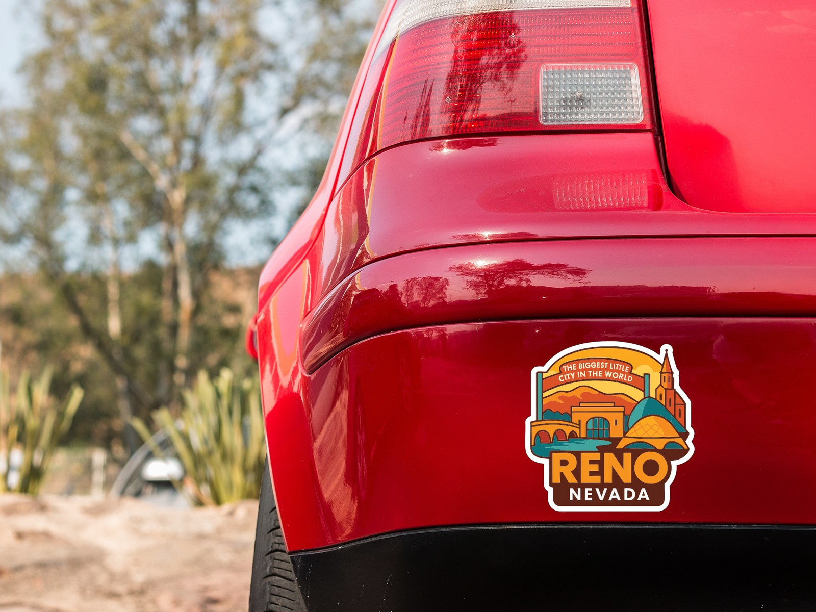 Reno Nevada Sticker Decal Vinyl Die-Cut City Skyline Landmark Design