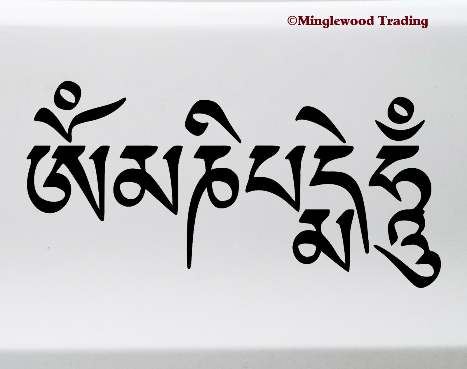 Om Mani Padme Hum Vinyl Decal Sanskrit Mantra Buddhist Compassion Die Cut Decal