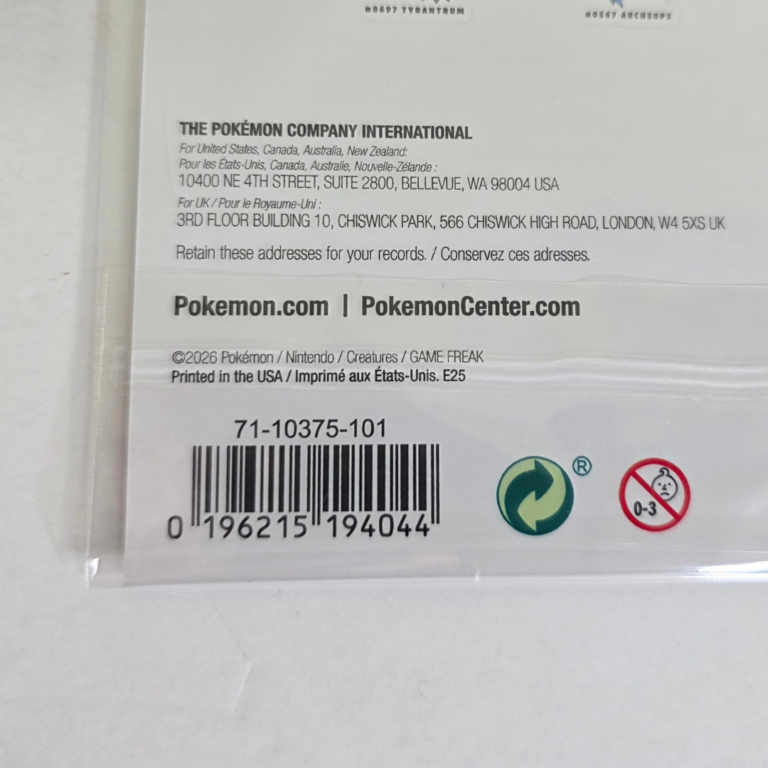 Pokémon Center Pokemon Fossil Museum Collection Stickers – NEW SEALED