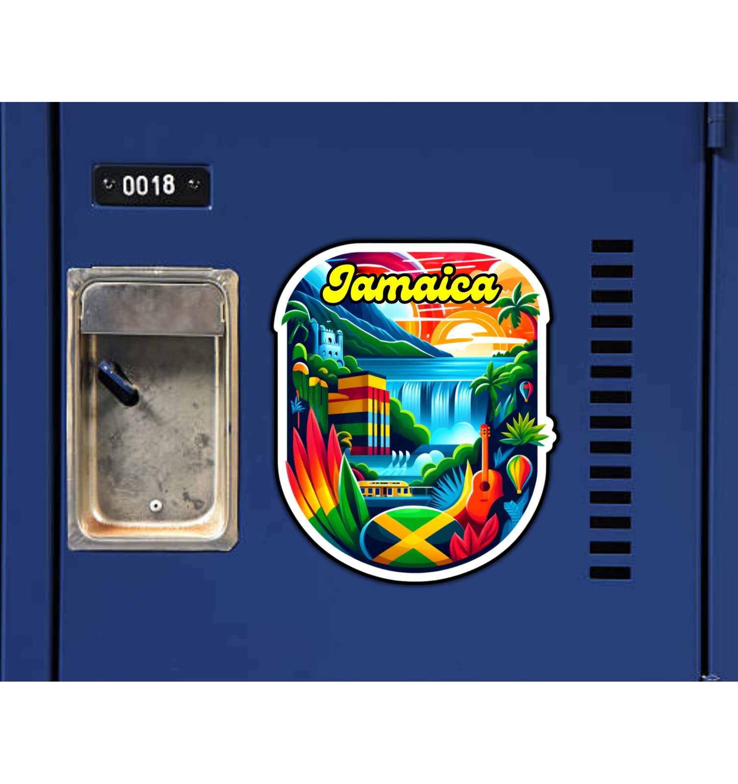 Jamaica Fridge Magnet or Laptop Sticker