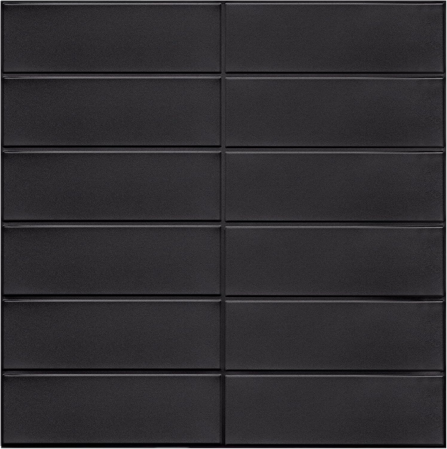 Backsplash Tile for Kitchen Peel and Stick, New Upgrade Premium Matte Black…