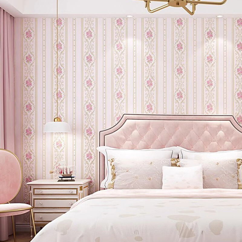 Retro Luxury Wallpaper Deep Embossed Flower Textured Non-woven Wall Decor NEW