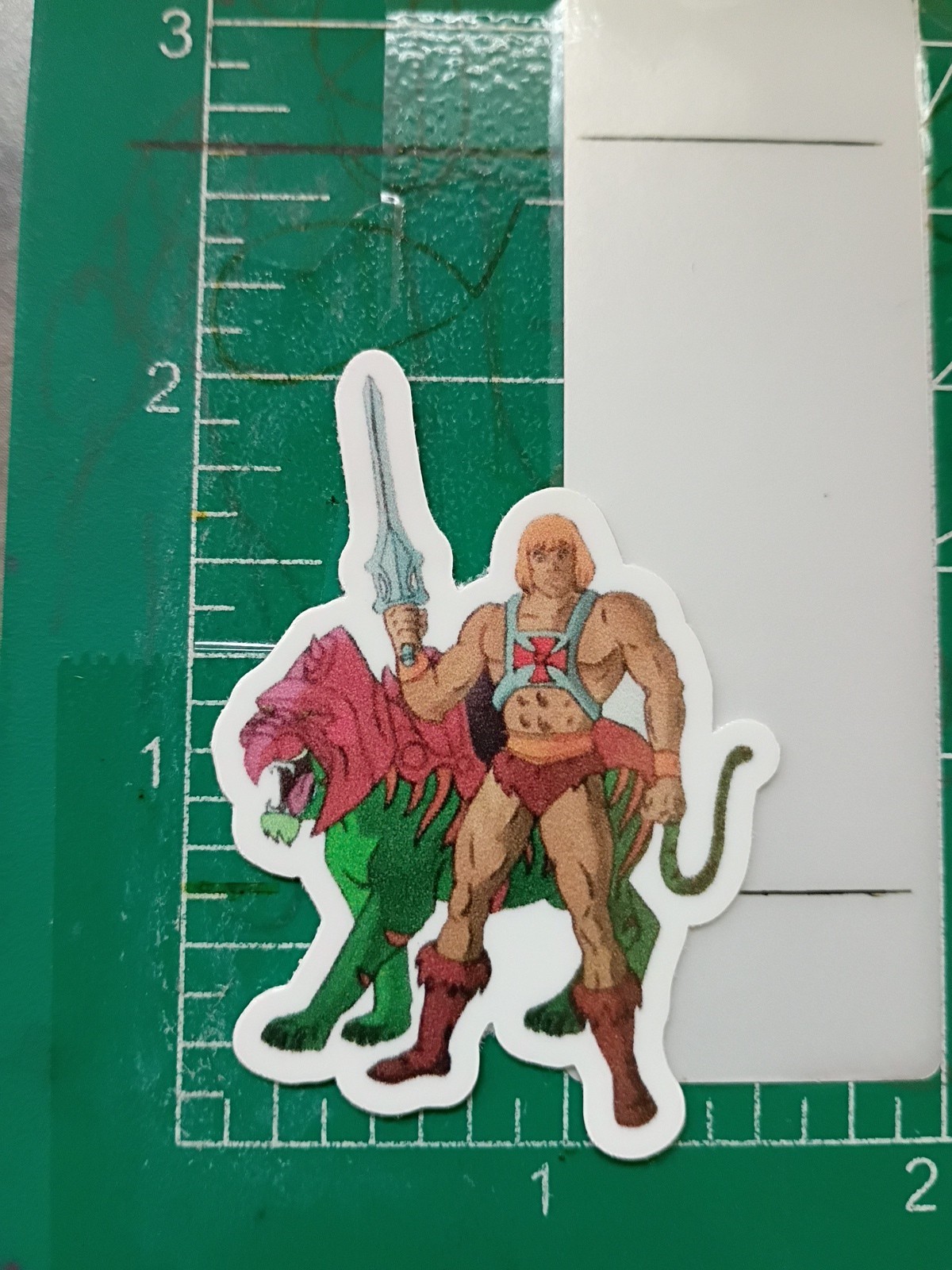 HEMAN STICKER X 2×1 INCHES, VYNIL HIGH GLOSS STICKER X SMALL SIZE STICKER