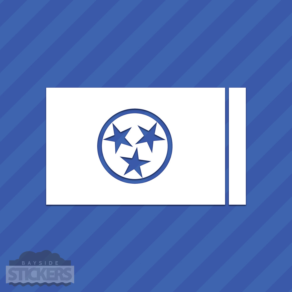 Tennessee State Flag Vinyl Decal Sticker