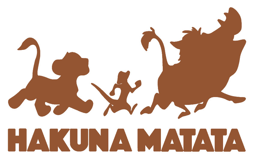 HAKUNA MATATA, THE LION KING , Decal Sticker for Car, Laptop