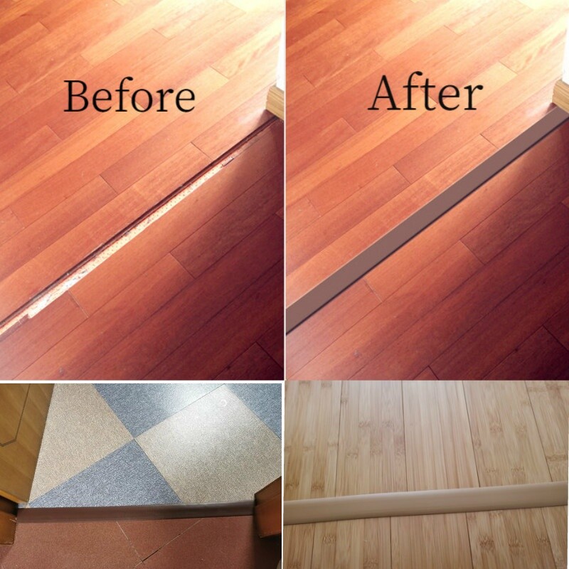 1M Self-Adhesive PVC Floor Board Edge Strip Seal Line Flat Door Threshold Trim