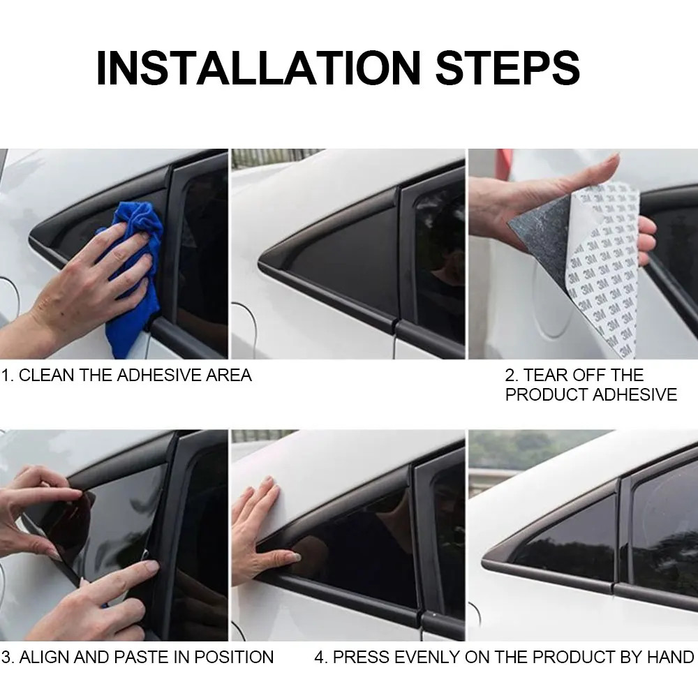 Aftermarket Gloss Black Pillar Post Trim Cover – Dodge Ram 1500 2500 3500 (2009–