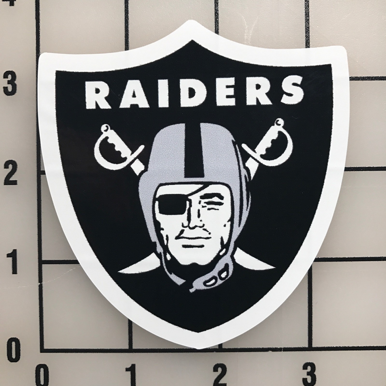 Raiders 3.5" Wide Multi-Color VInyl Decal Sticker – BOGO