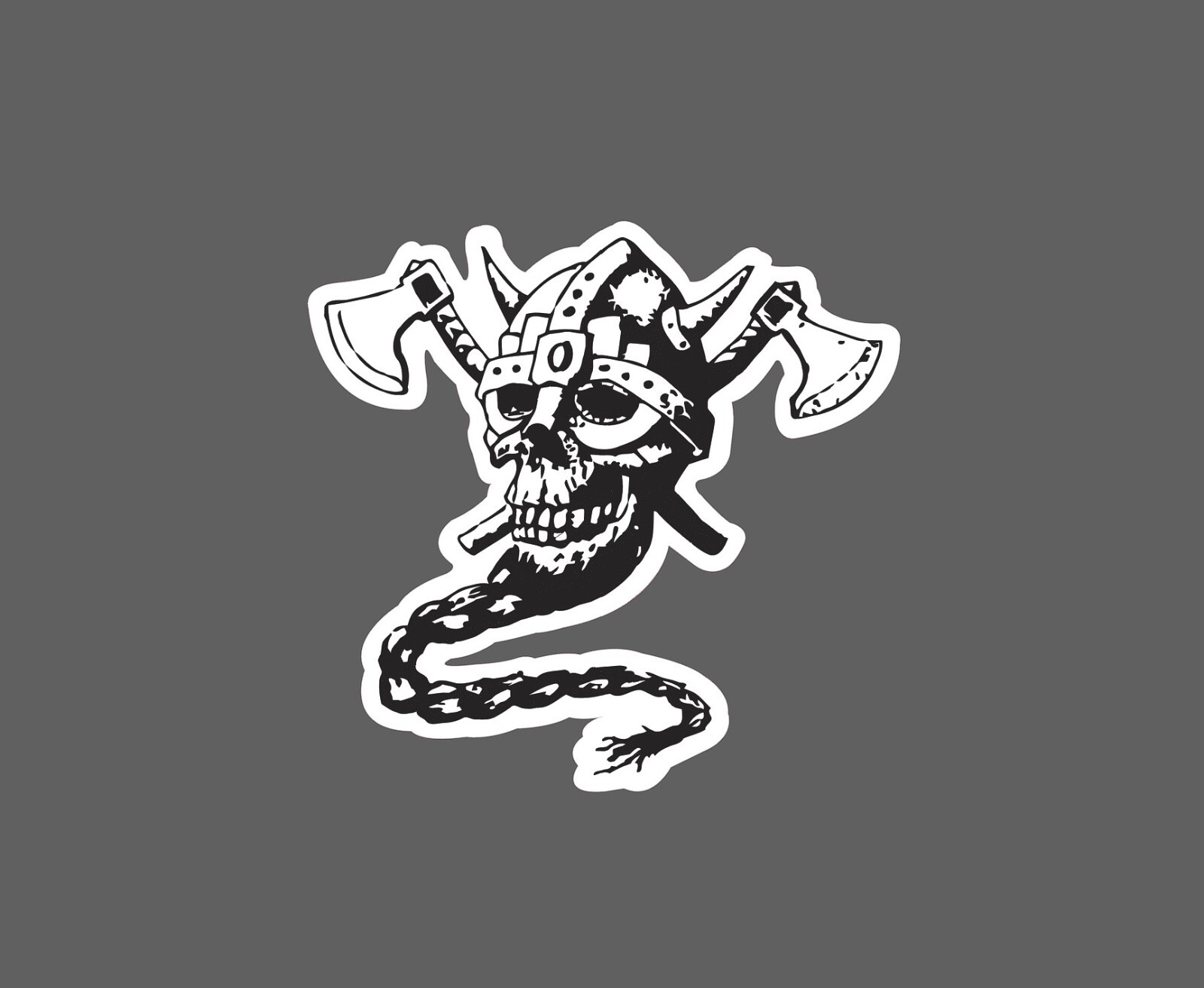 Viking Skull Sticker Axes Waterproof NEW – Buy Any 4 For $1.75 EACH Storewide!