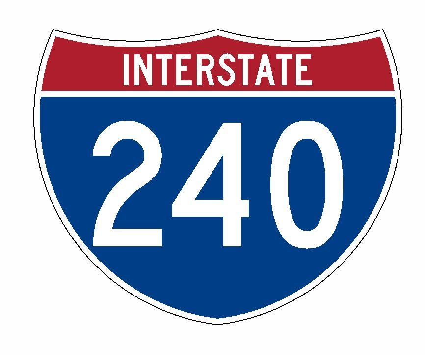 Interstate 240 Sticker R2026 Highway Sign Road Sign