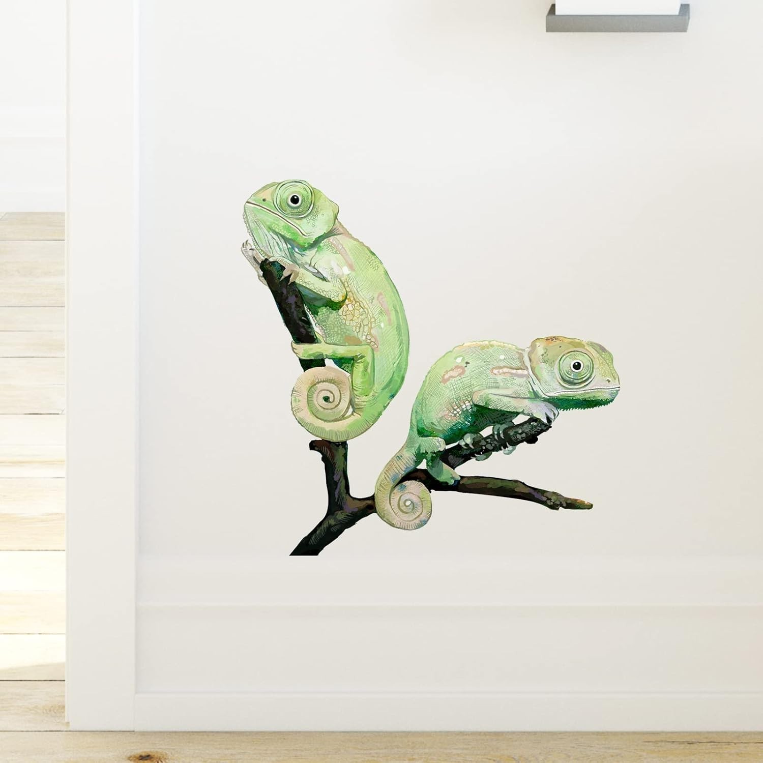 Colorful Chameleons Wall Decal – Removable Waterproof Stickers for Nursery