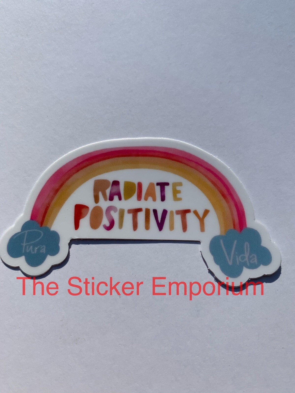 Radiate Positivity Pura Vida Sticker ~ Water Bottle ~ Laptop ~ Tumbler ~ Decal