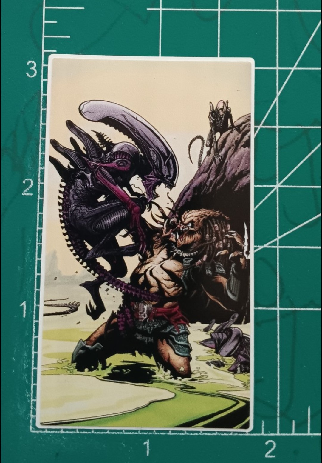ALIENS VS PREDATOR VYNIL STICKER 3X2 INCHES STICKER