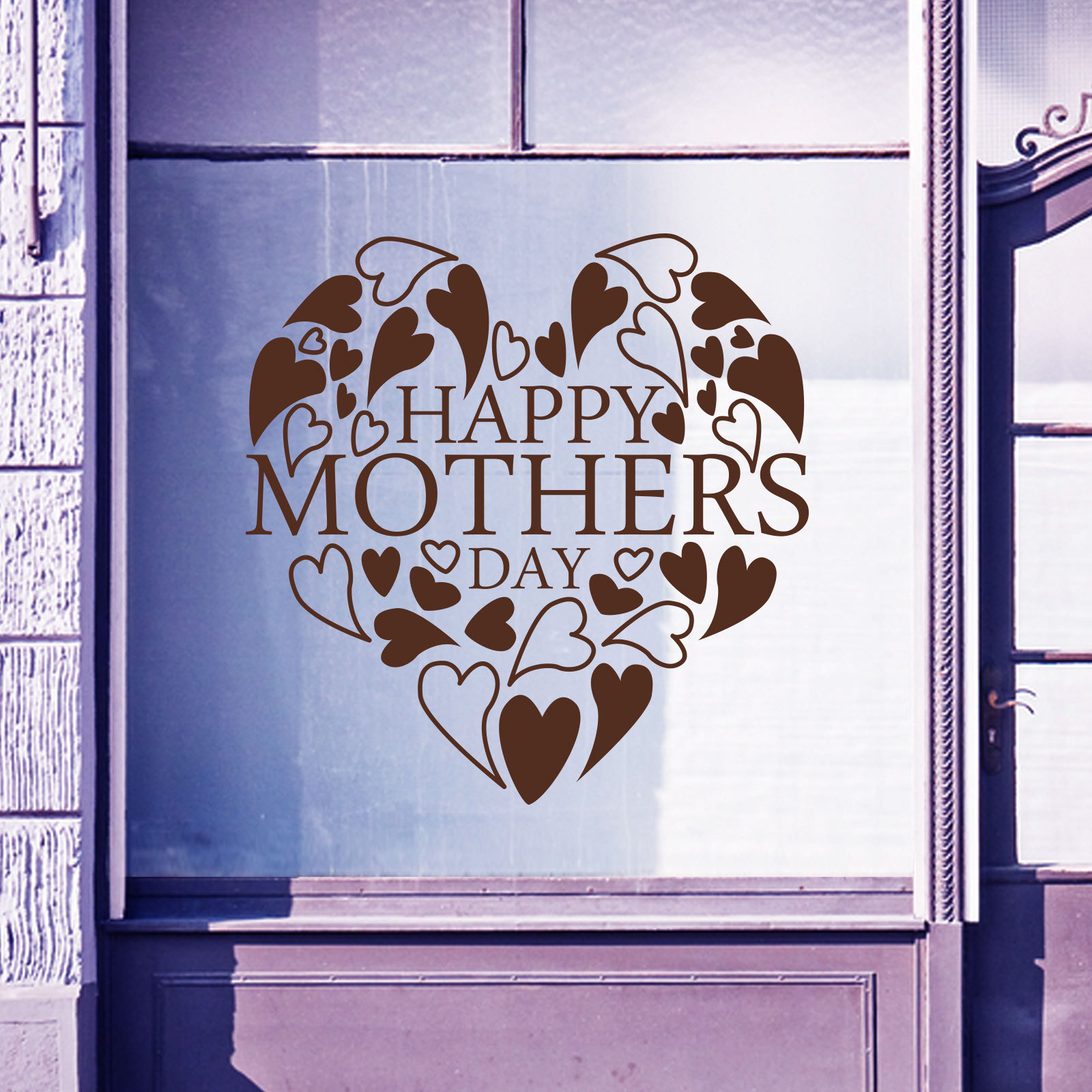Happy Mothers Day Wall & Window Stickers Mother Decals Shop Window Display A336
