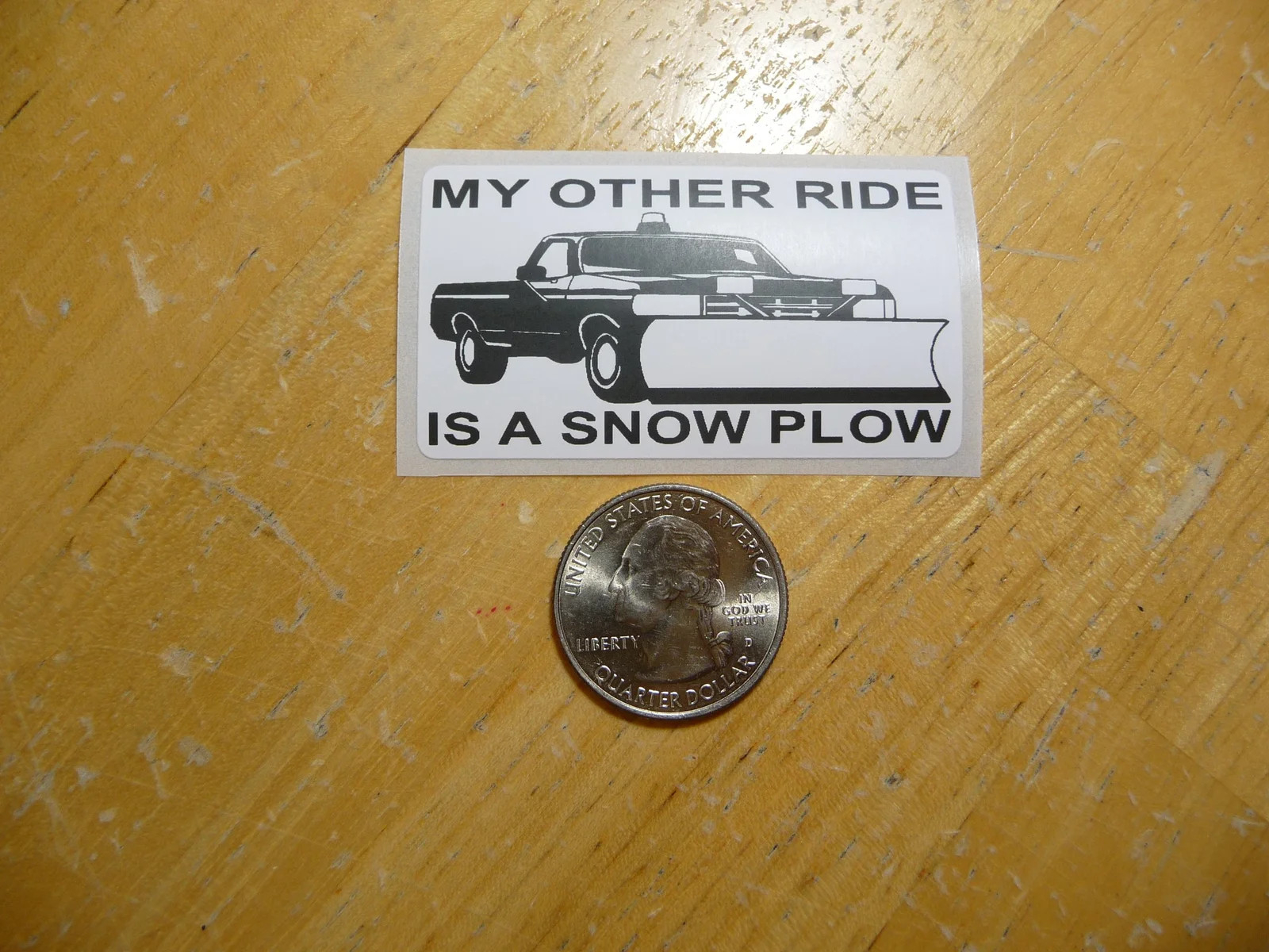 MY OTHER RIDE IS A SNOW PLOW TRUCK STICKER DECAL 1 – 50 BULK PACK FUNNY ROADS