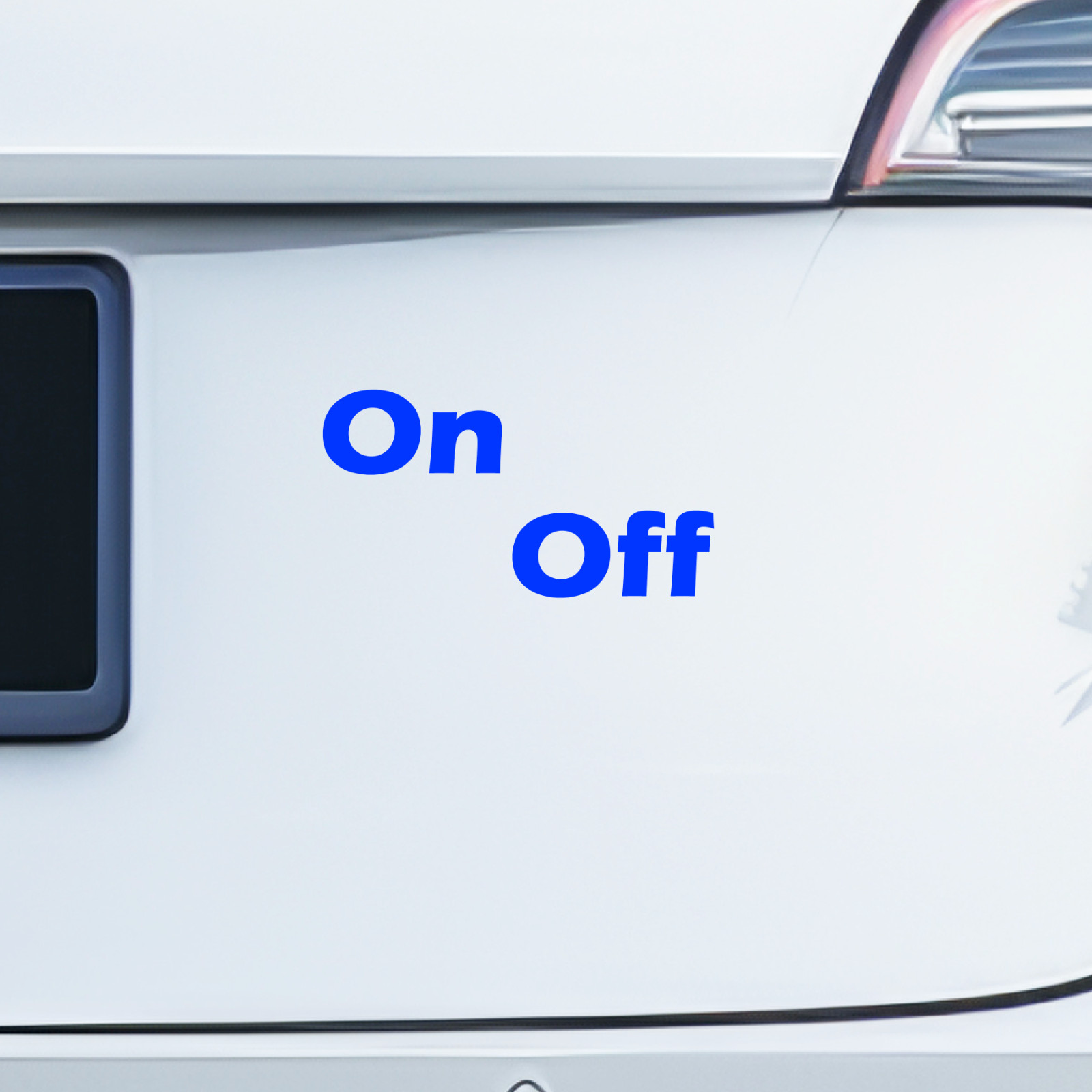 4 On 4 Off Vinyl Decals | Waterproof UV Proof | Indoor Outdoor | Custom Colors