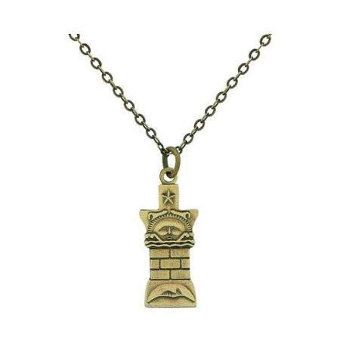 J13 Necklace Nauvoo Temple Pillar Gold Mormon One Moment In Time LDS CTR