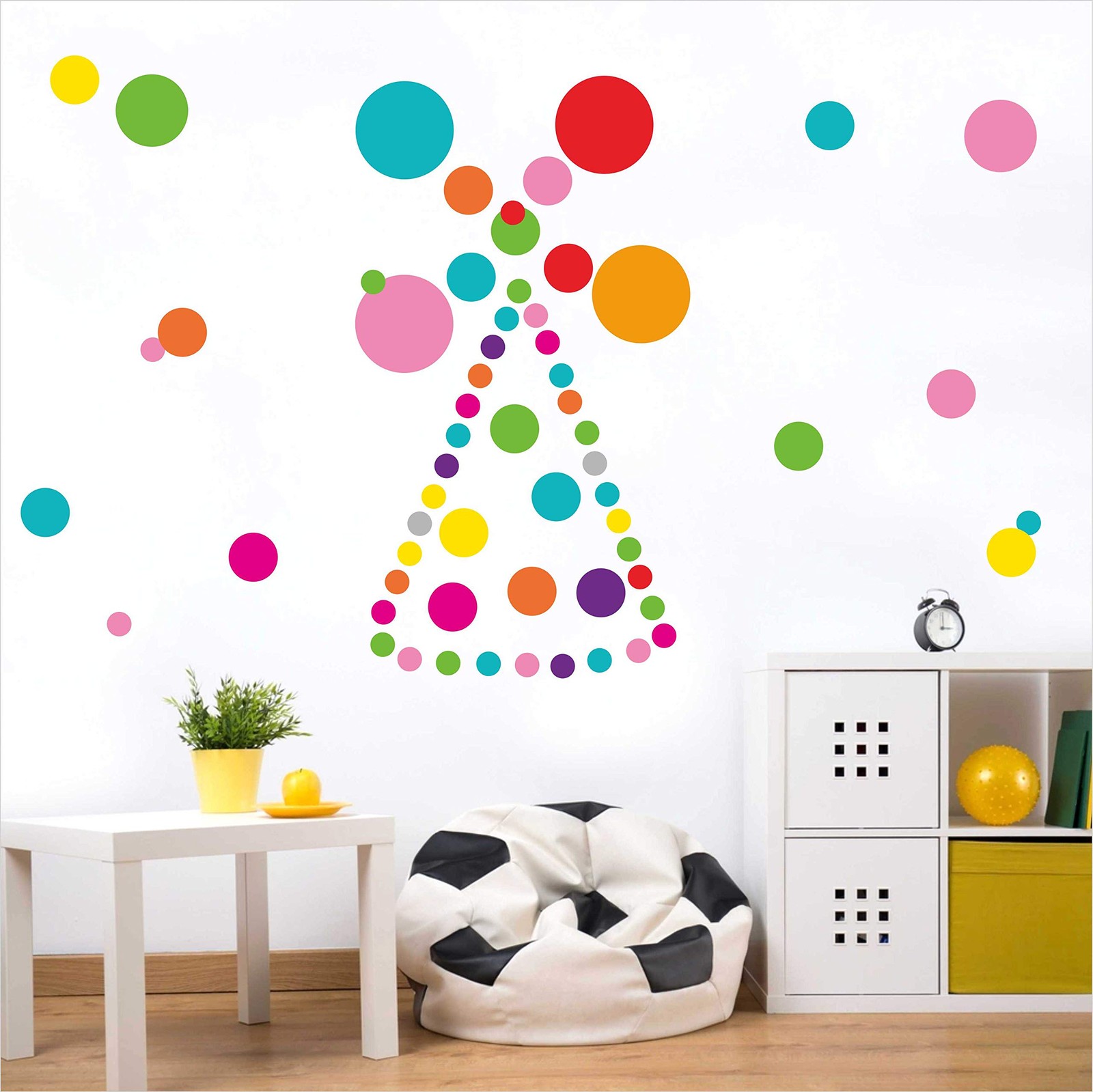 Wall Stickers for Bedroom Living Room, Polka Dot Wall Decals for Kids Boys an…