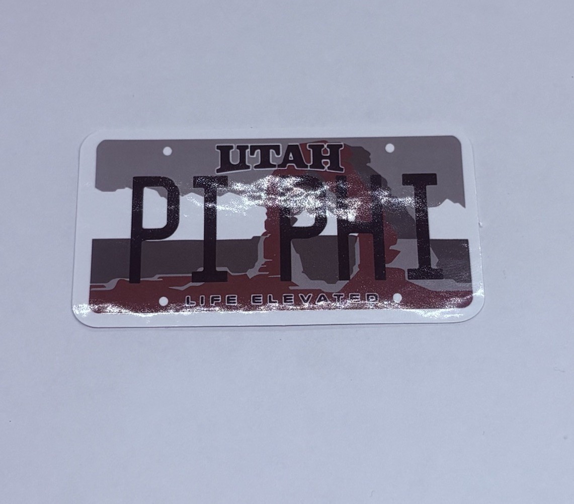 Utah Novelty License Plate Sticker Arches Park Art Decal Vinyl Souvenir Tc6