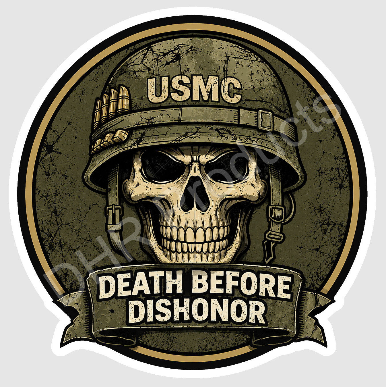 US Marine Corps Style Sticker Decal Veteran Military USA Flag Seal 17