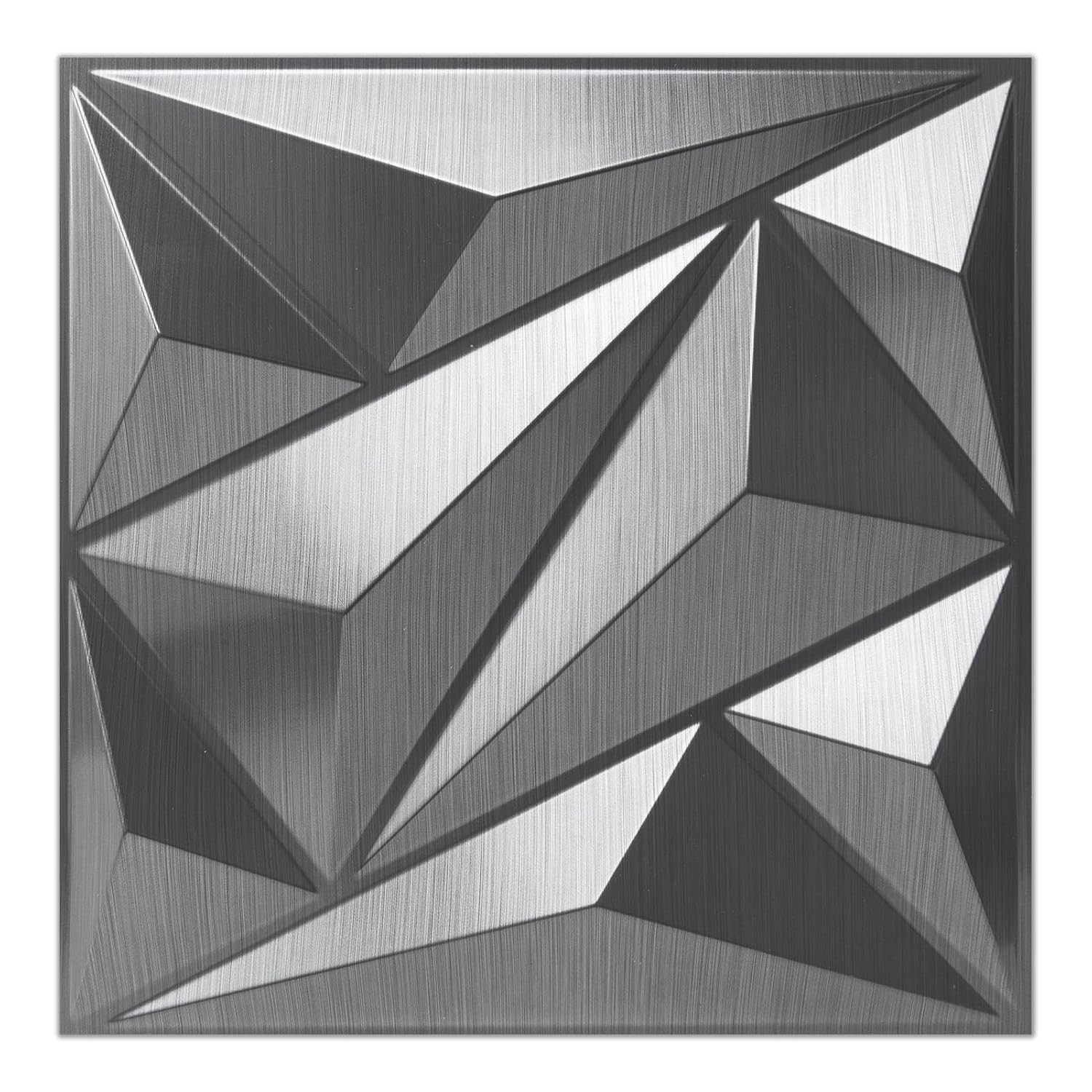 Transform Your Walls with 33 Silver 3D PVC Panels – 32 Sq.Ft. Coverage