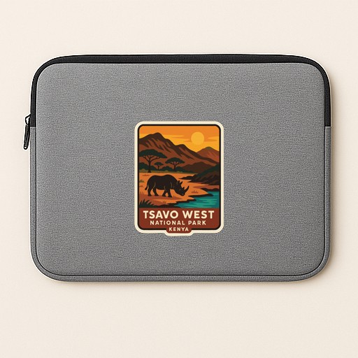 Tsavo West Kenya Iron On Heat Transfer Vinyl HTV Die-Cut World National Parks