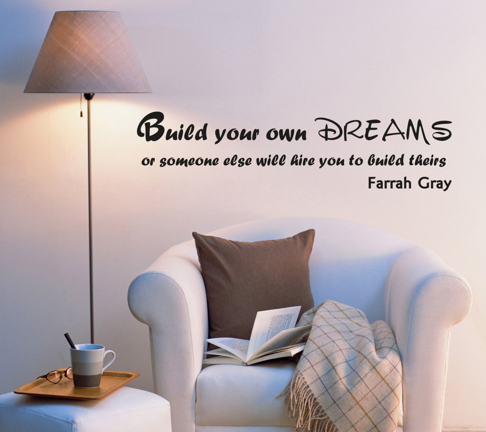 Wall Decal Positive Phrase Help of Succeed Dreams Quotes Vinyl Sticker (ed999)