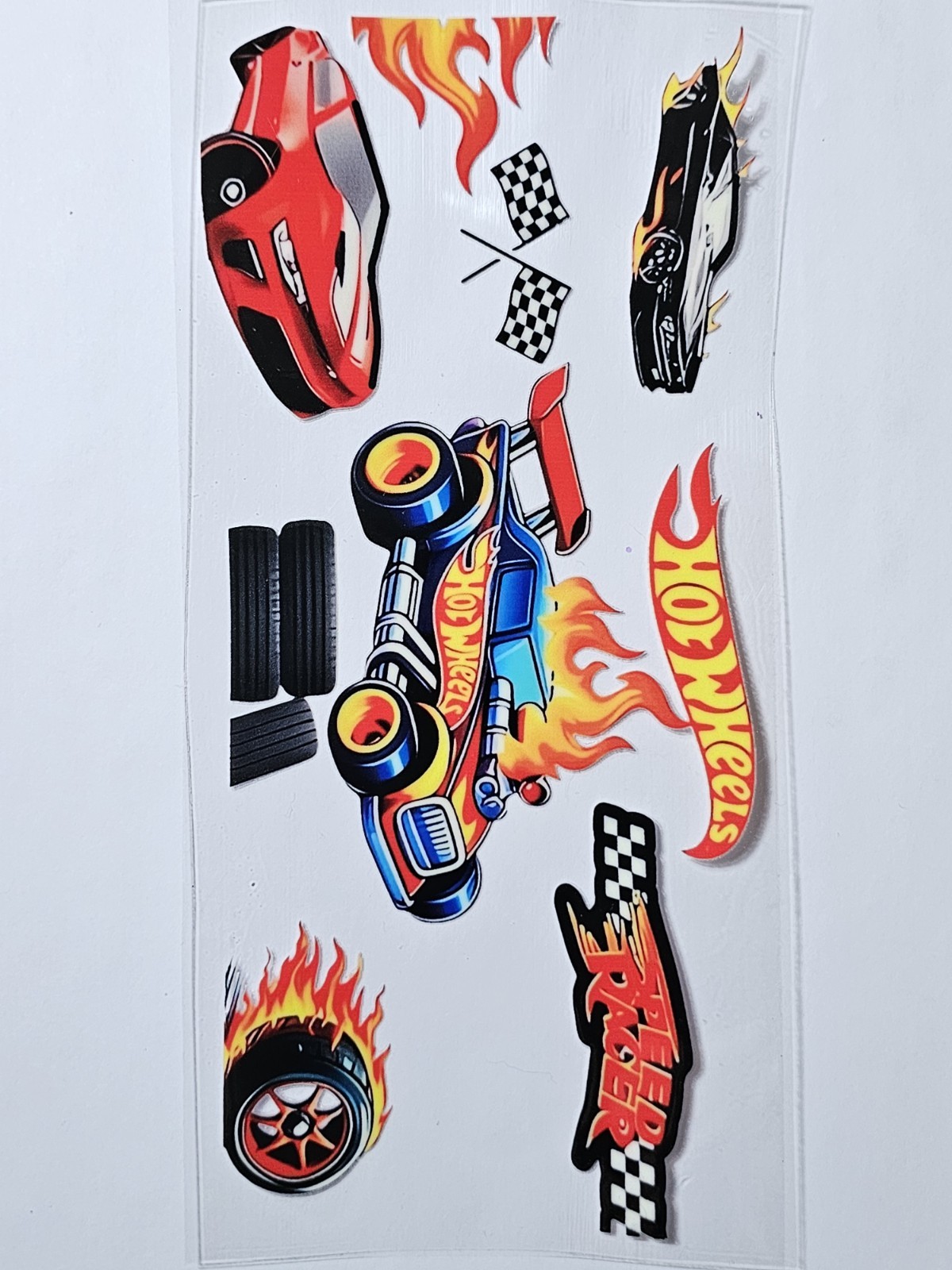 Hot Wheels UV DTF Transfer Sticker Wrap Tumbler UVDTF BUY 10+ GET COMBINED SHIP