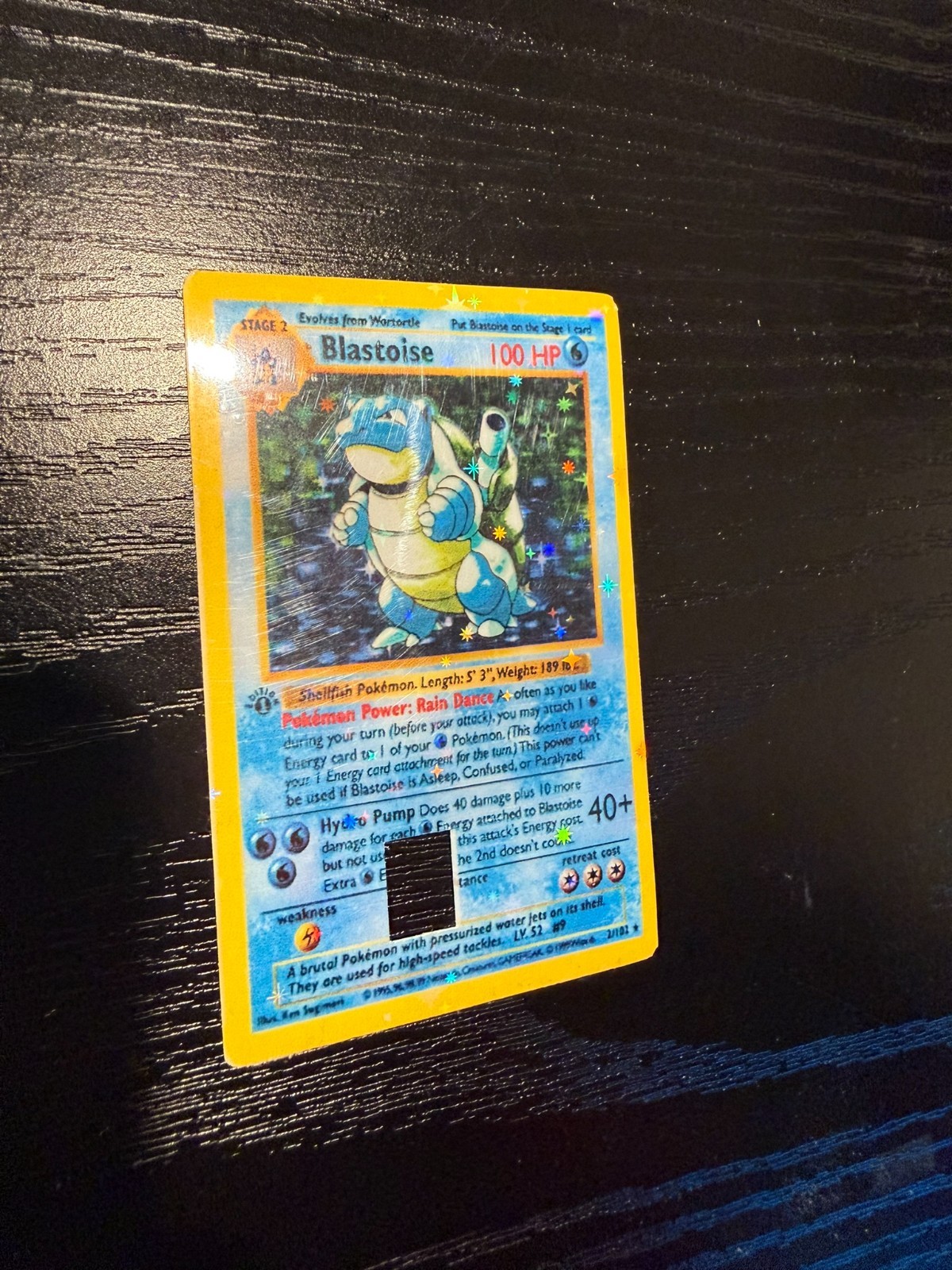 Blastoise Pokemon Credit Card Decal/Sticker/Skin