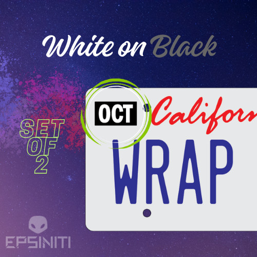 ANY MONTH – California License Plate Wrap DIY Month Sticker