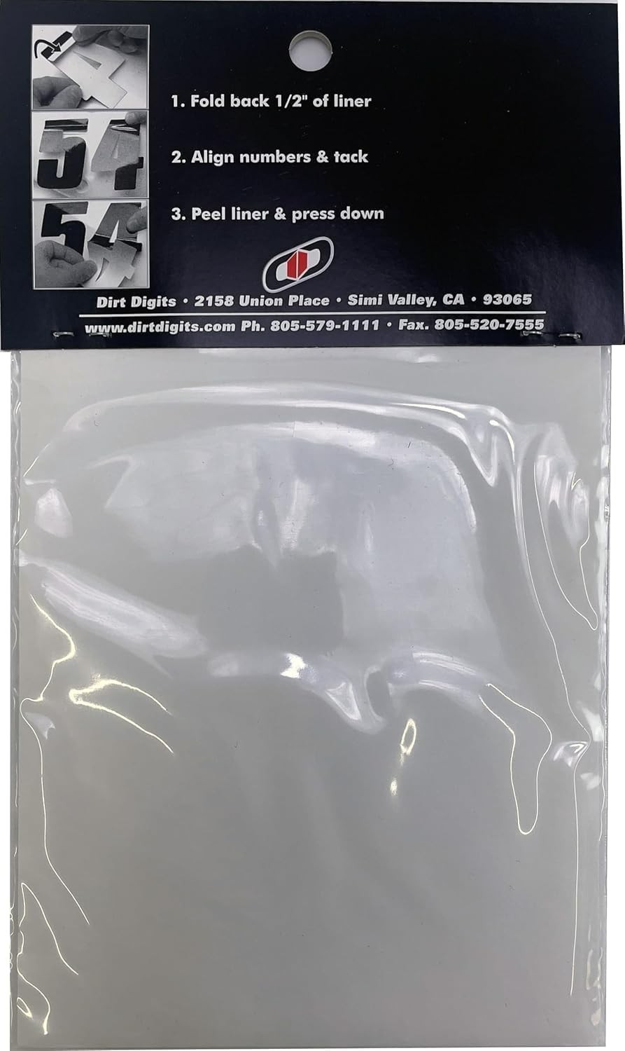 Durable 3 Pack of High-Gloss 5.5" Vinyl Number 4 – Perfect for Racing Events